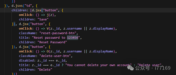 后台用户管理操作代码片段