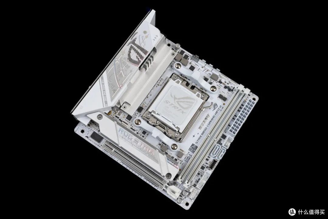 ROG B850-I主板俯视图展示布局