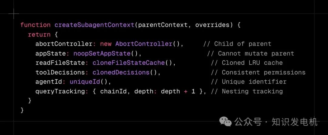 子 Agent 上下文隔离
