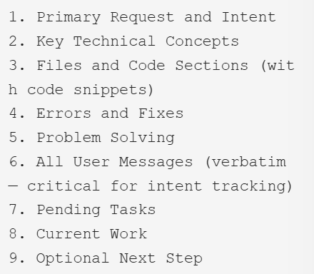 全压缩的9部分摘要结构