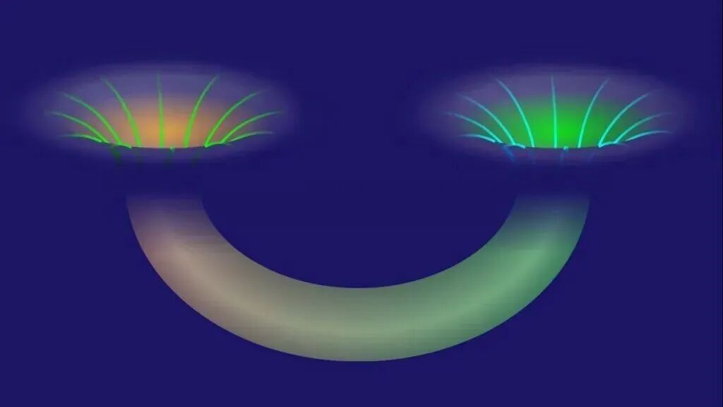 发光的半透明水母状生物