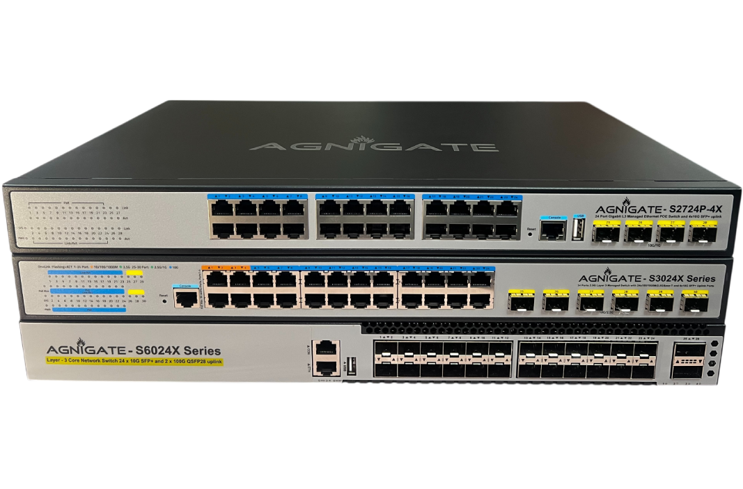 多品牌三层交换机堆叠展示