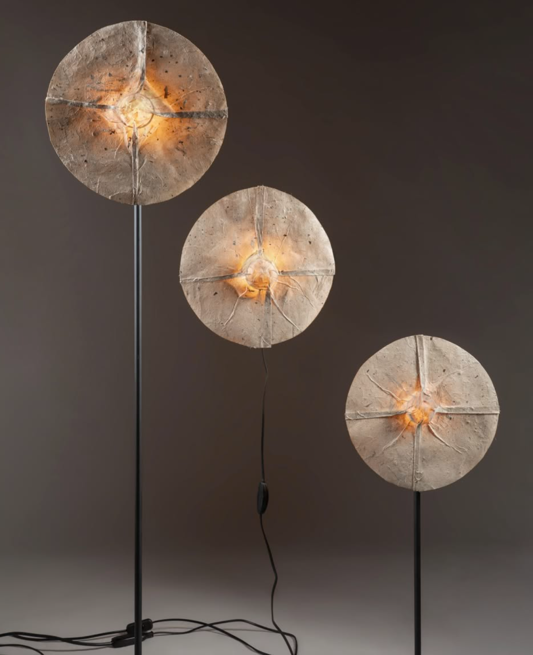 纸艺纹理落地灯