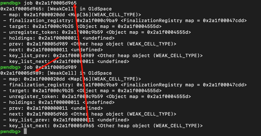 第二次生成的 WeakCell
