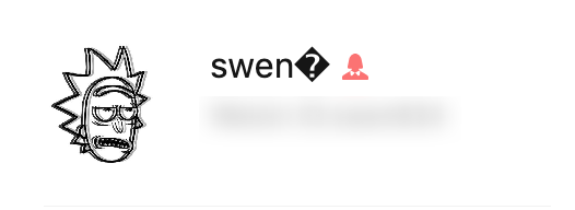 瑞克·桑切斯头像与“swen?”文字
