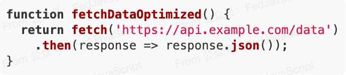 使用fetch API和Promise.then链式调用的JavaScript代码截图
