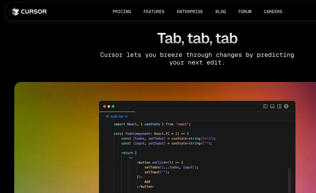 Cursor软件界面截图