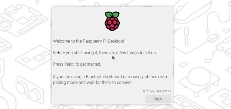 树莓派操作系统首次启动欢迎向导