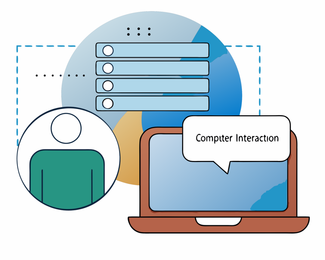 程序员与计算机交互示意