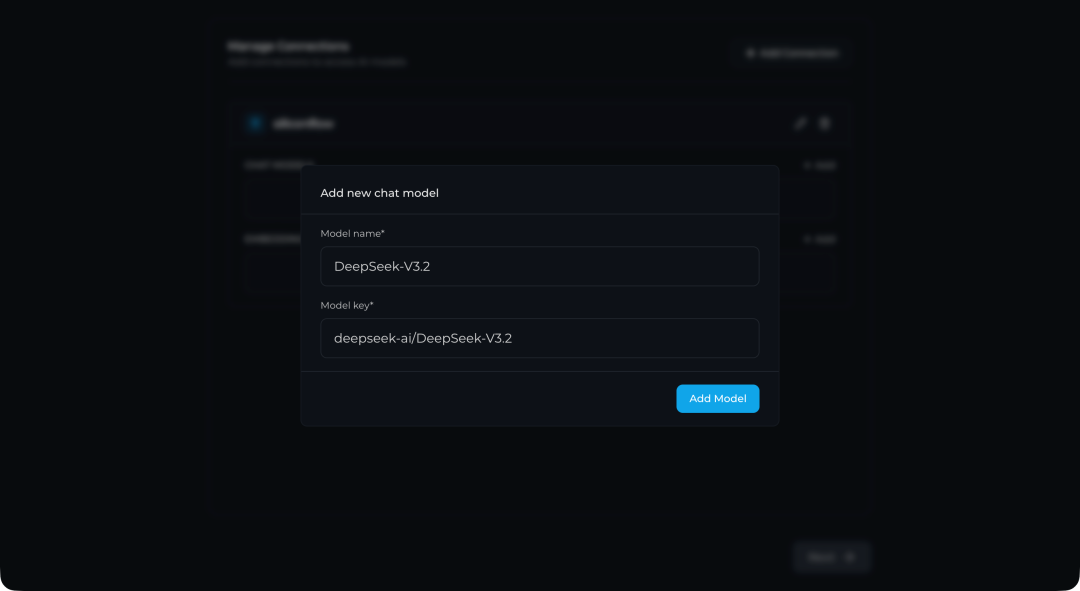 添加DeepSeek-V3.2聊天模型