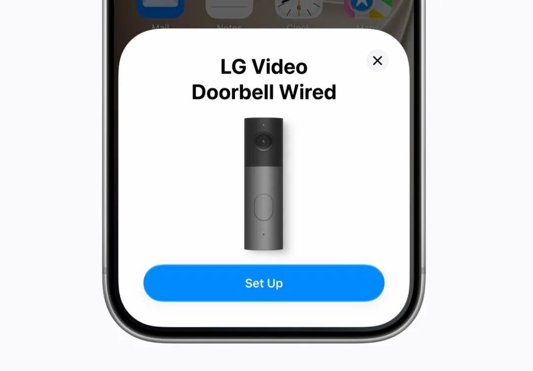 LG 视频门铃 iPhone NFC 配对