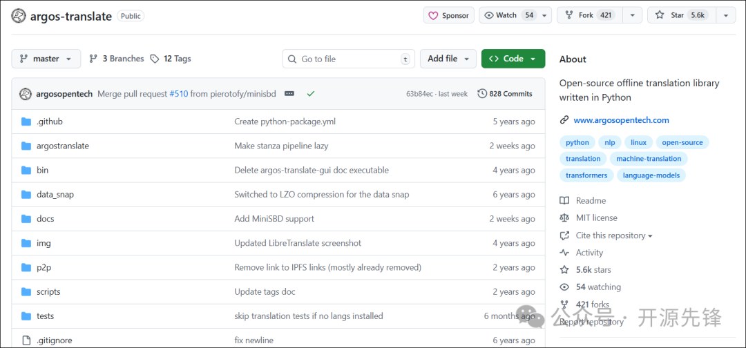 Argos Translate GitHub 仓库概览
