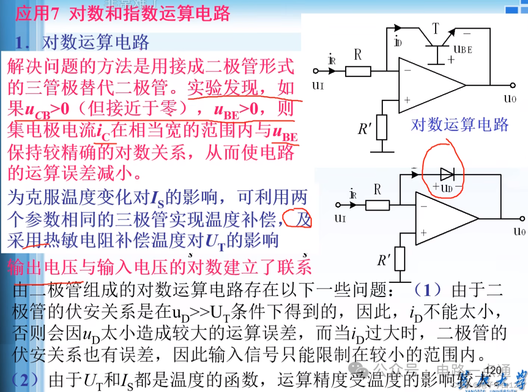 三极管对数电路