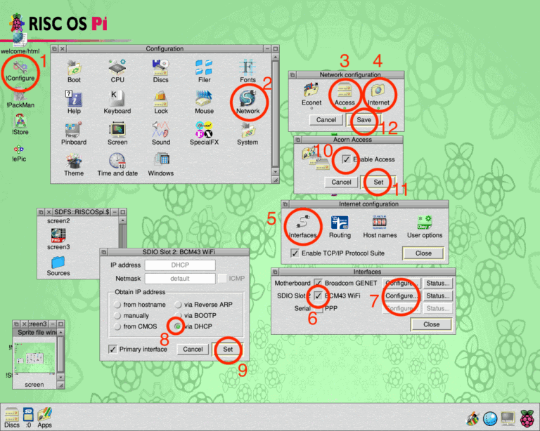 RISC OS网络配置步骤