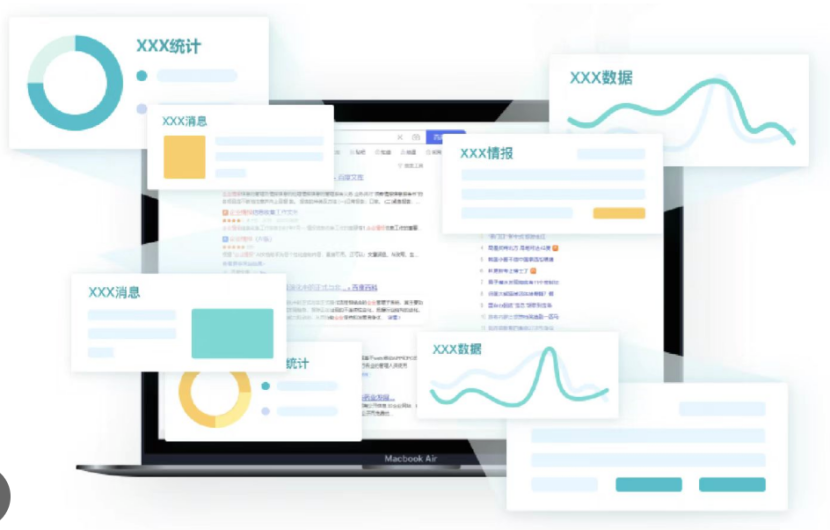 数据可视化仪表盘界面示意图