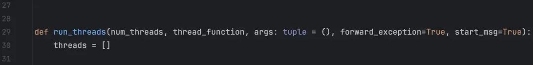 run_threads函数定义