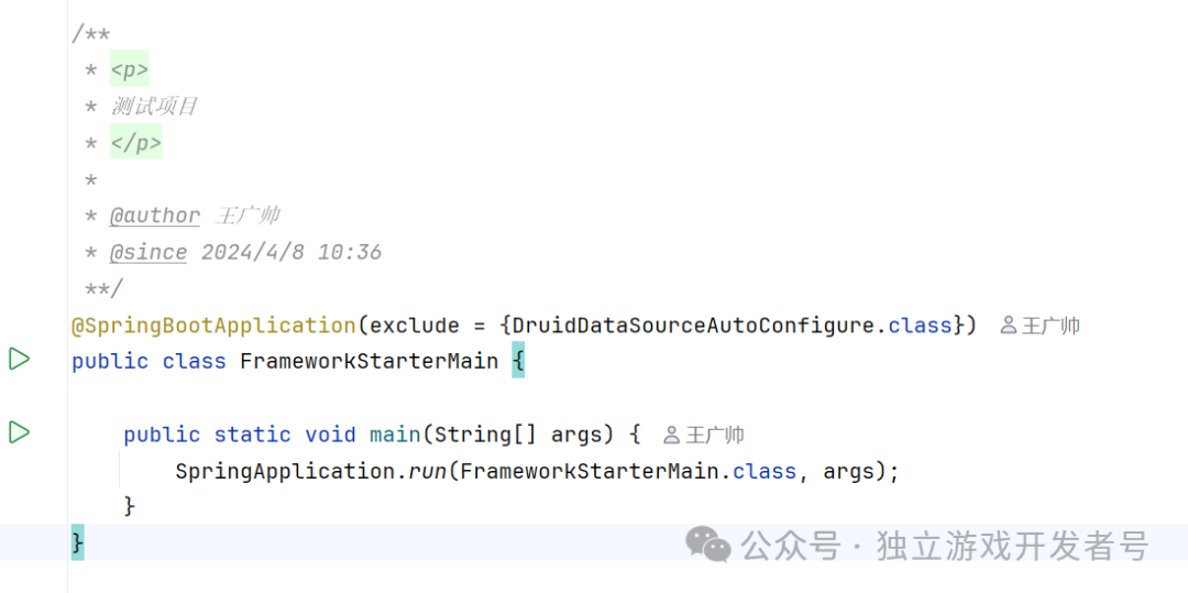 Spring Boot启动类排除Druid自动配置截图