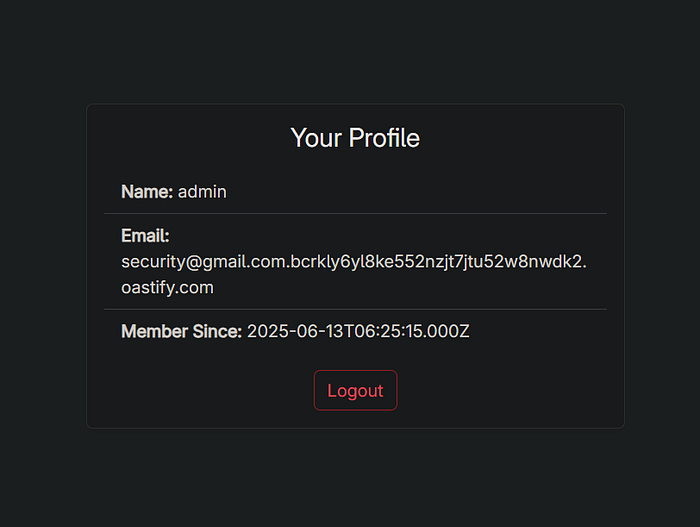 劫持后的用户资料界面