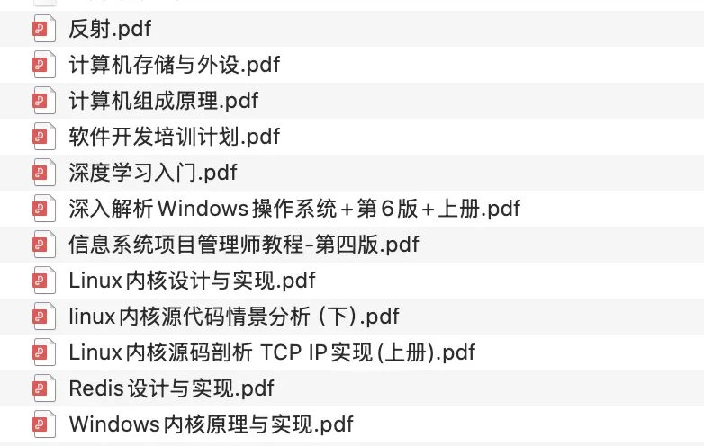 待整理的PDF文件列表
