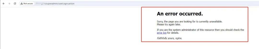 登录后跳转到Nginx错误页面