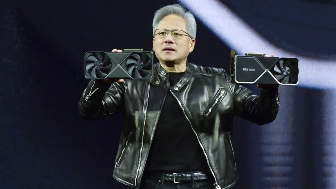 英伟达黄仁勋展示RTX 4090显卡