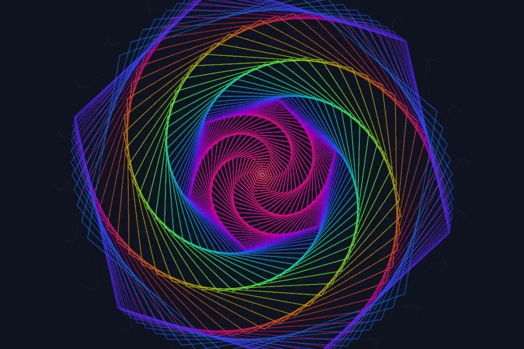 Bees & Bombs 风格同心正弦几何波动阵列