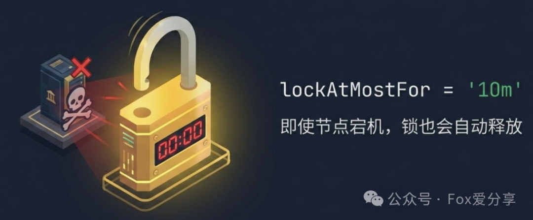 lockAtMostFor参数兜底机制说明图