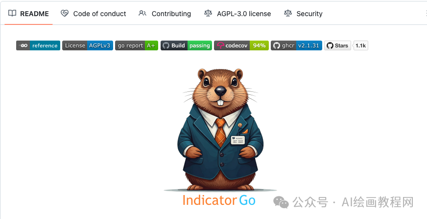 Indicator Go 项目徽章与吉祥物