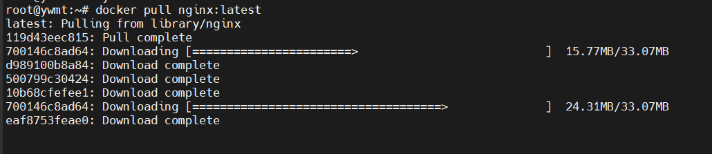 拉取Nginx官方镜像