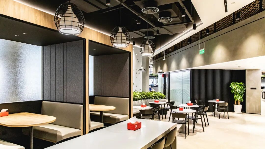 波克城市公司内部餐厅环境