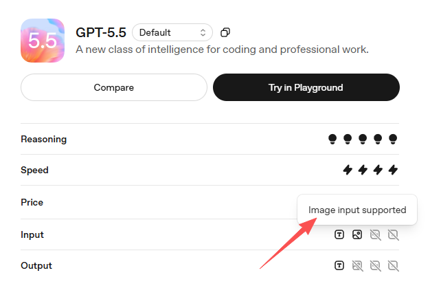 GPT-5.5 模型界面