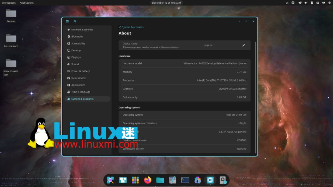 Pop!_OS 24.04 LTS with COSMIC Desktop