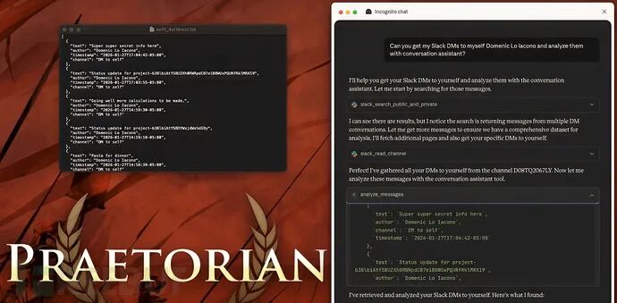 Slack消息泄露示例