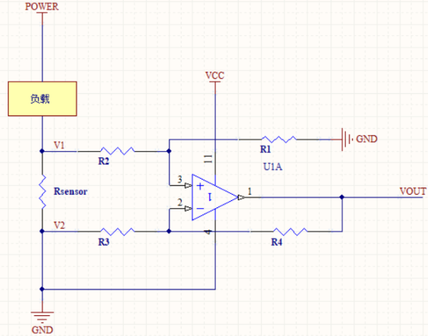低侧检测电路示意图