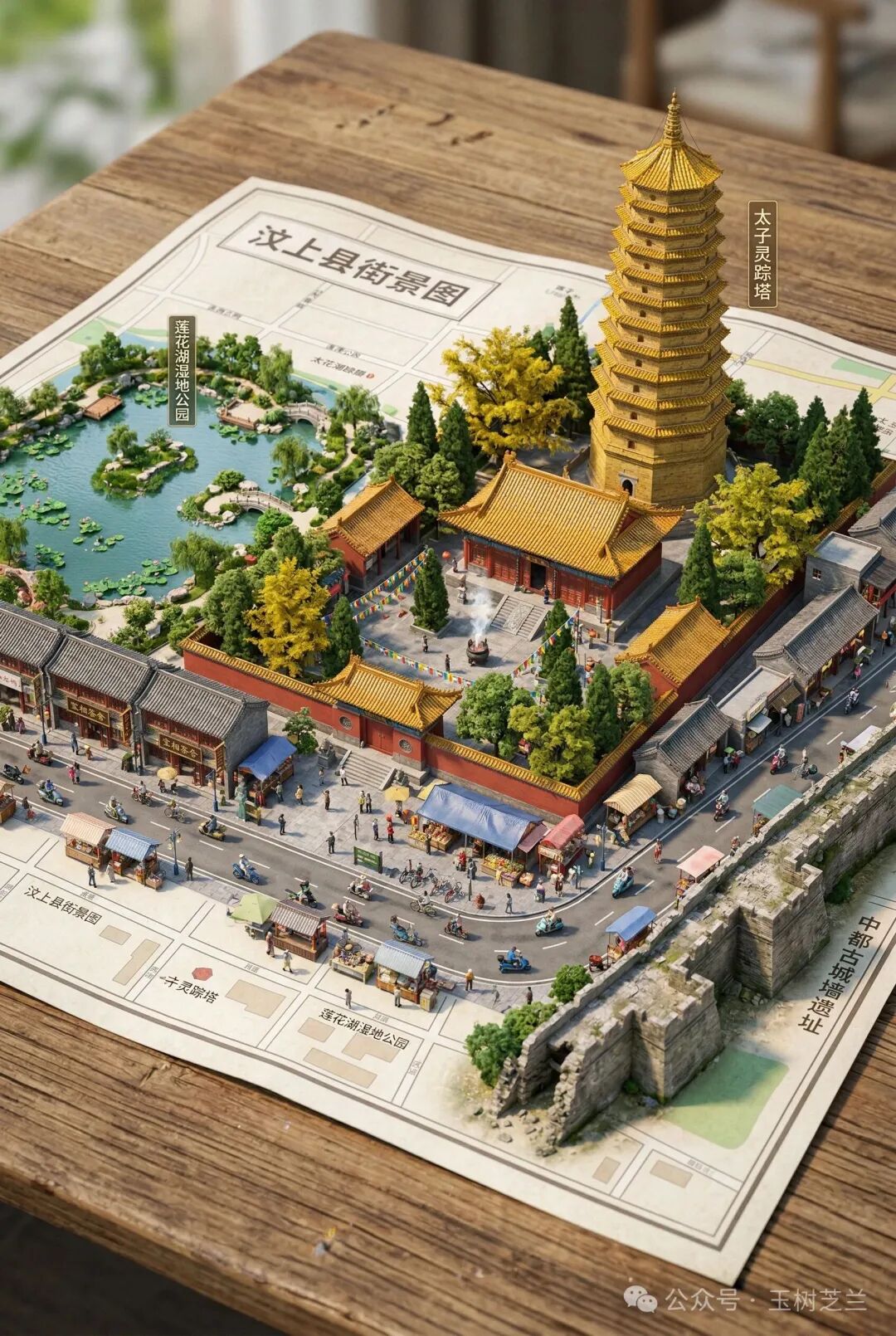 汶上县微缩景观地图