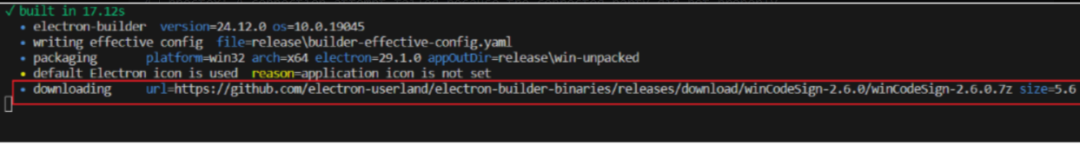 构建过程中下载卡住