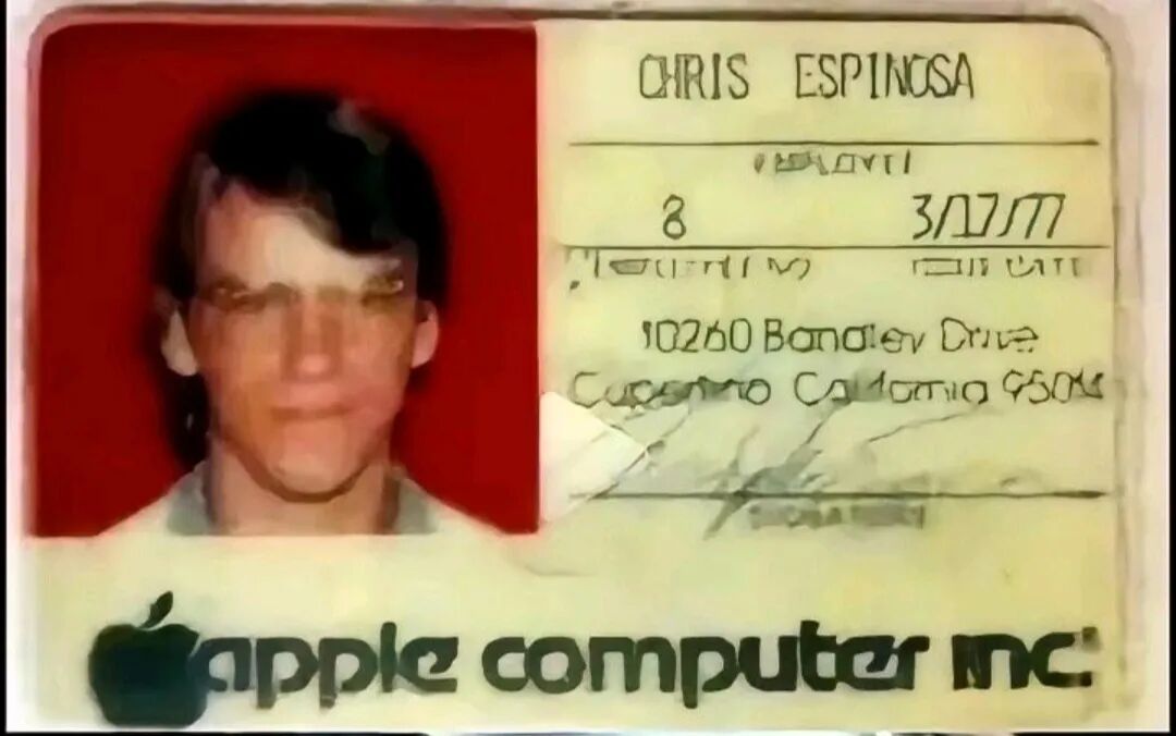 苹果公司早期员工证件照