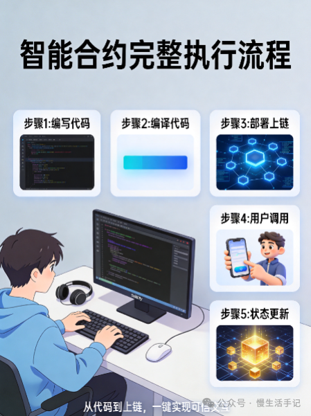 智能合约编写、部署与调用完整执行流程图