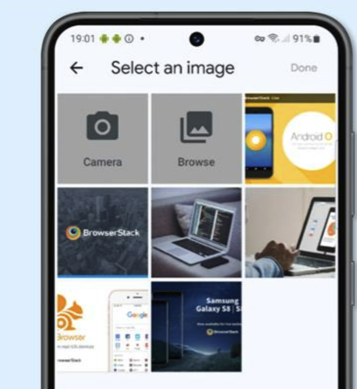 Android系统Photo Picker（图片选择器）界面示意图