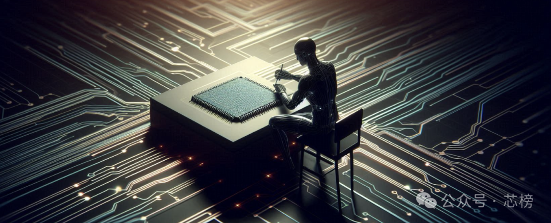 AI机器人绘制芯片概念图