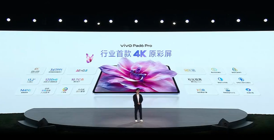 vivo Pad6 Pro 4K屏幕参数