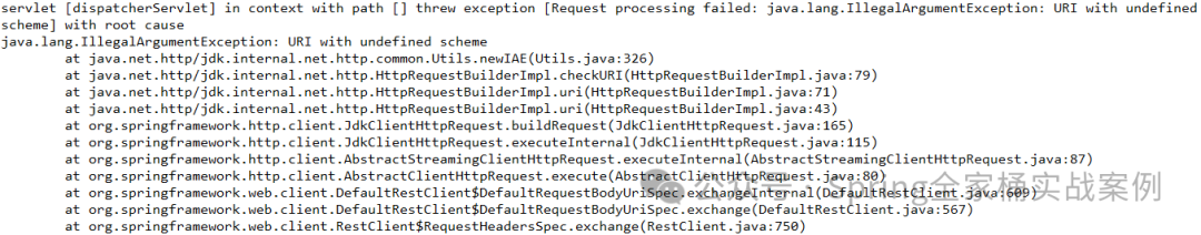 启动时未开启配置导致的URI异常