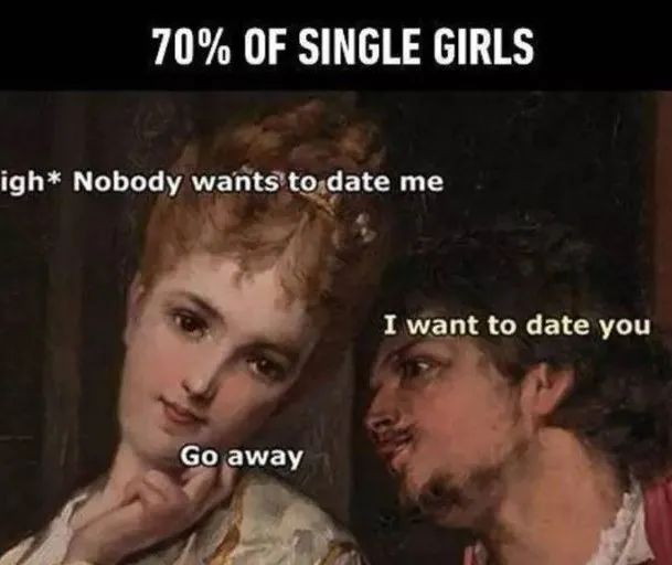 单身女性迷因图