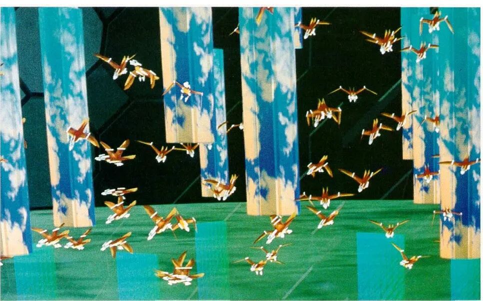 充满科幻感的飞行器集群图像