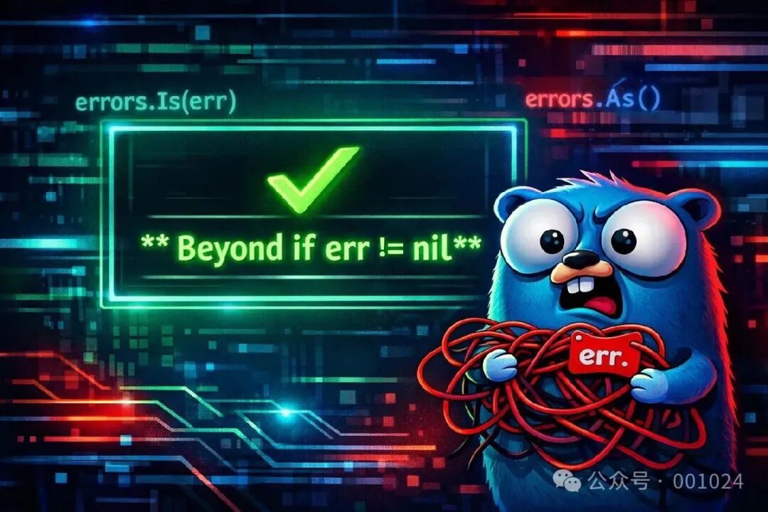 Go错误处理最佳实践示意图,展示errors.Is与errors.As的运用