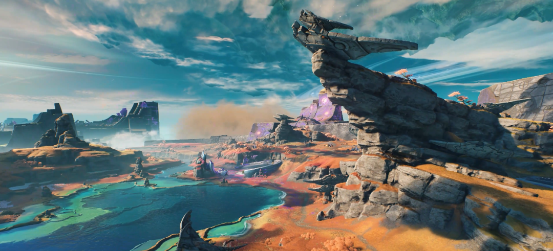 色彩斑斓的异世界幻想场景