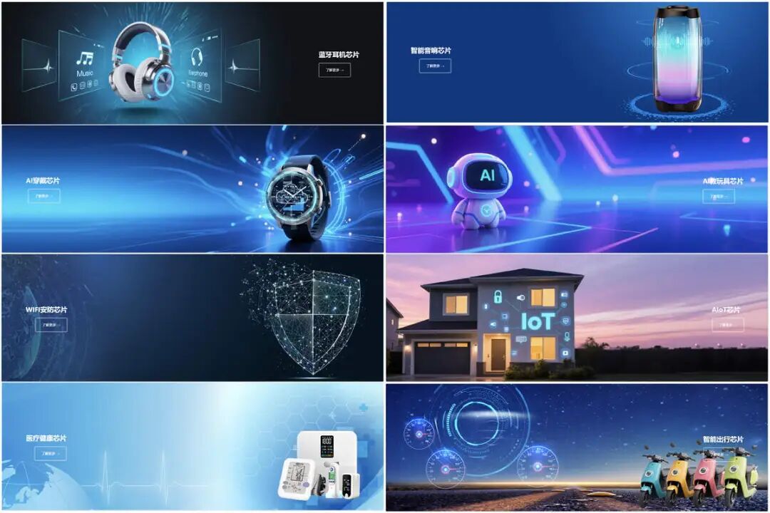 杰理科技八大产品线示意图