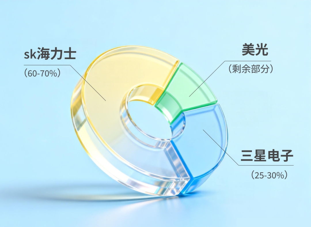 SK海力士、三星、美光HBM4供应份额
