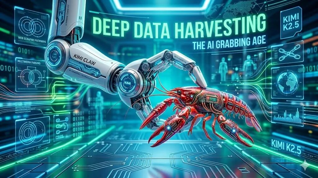 Kimi Claw AI数据抓取概念图